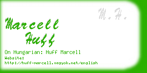 marcell huff business card